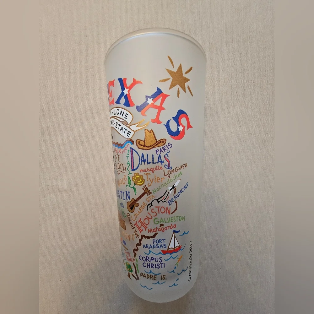 NWT Catstudio Texas Drinking Glass /Tumbler - Picture 4 of 7